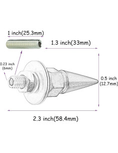 Tornillos Antirrobo para Placa de Matrícula Temzzer - Negro 2