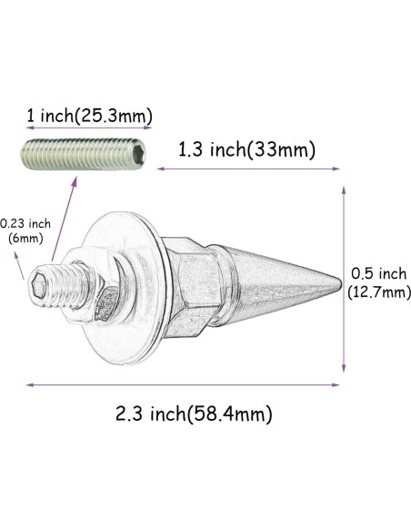 Tornillos Antirrobo para Placa de Matrícula Temzzer - Negro