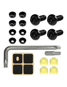 Kit de Tornillos Antirrobo BEYPOVK M6 Acero Inoxidable Negro