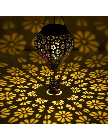 Linterna Solar de Globo Aerostático Stargarden Colorido 2.54cm