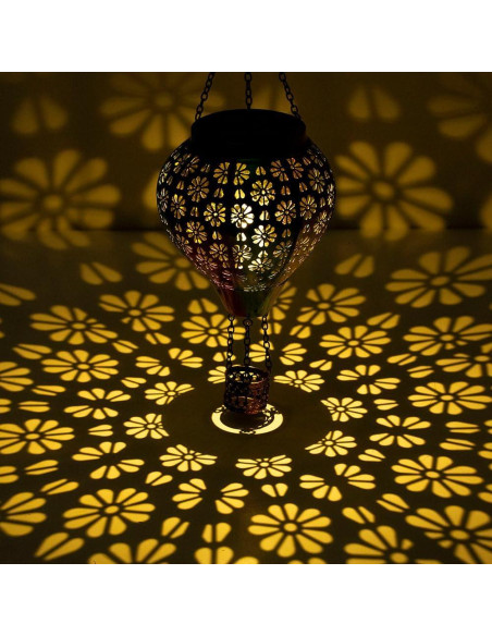 Linterna Solar de Globo Aerostático Stargarden Colorido 2.54cm