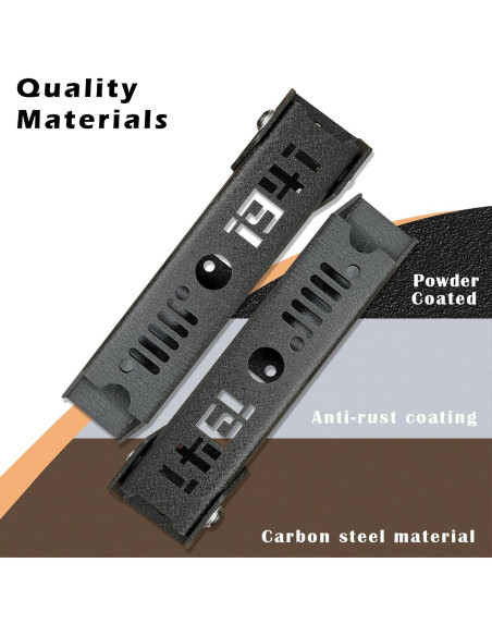 Soporte de Bisagra de Puerta Trasera XOOKUN 2PCS Acero Reforzado