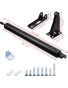 Cierre de Pantalla y Puerta de Tormenta Bitray Negro Ajustable 2