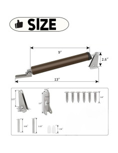 Amortiguador de Puerta Luvilly 33 cm Ajustable 25-50 kg 2