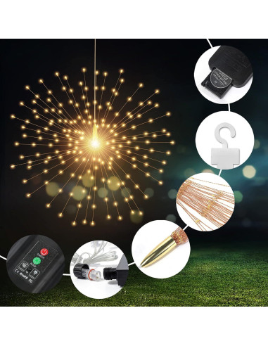 Paquete de 2 Luces Esféricas Solares PXBNIUYA con Control Remoto