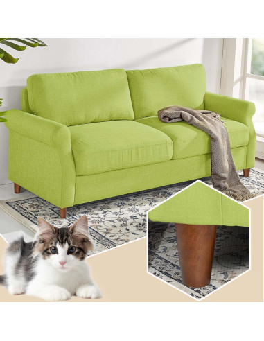 Patas de Madera AORYVIC 10 cm Color Marrón - Paquete de 4