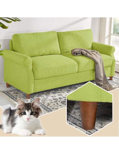 Patas de Madera AORYVIC 10 cm Color Marrón - Paquete de 4