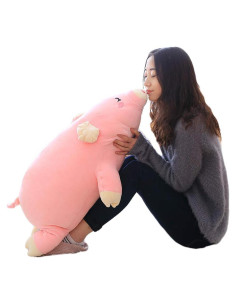 Almohada de Cerdo de Peluche Gianball 68 cm Suave y Lindo