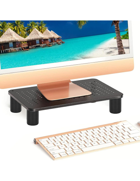 Patas de Mueble Ajustables Sumnacon 4 Pcs 10cm Aluminio Negro