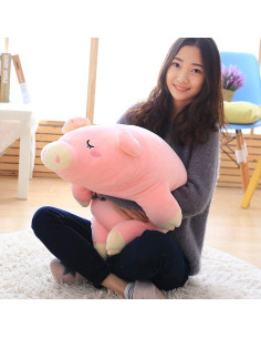 Almohada de Cerdo de Peluche Gianball 68 cm Suave y Lindo 2