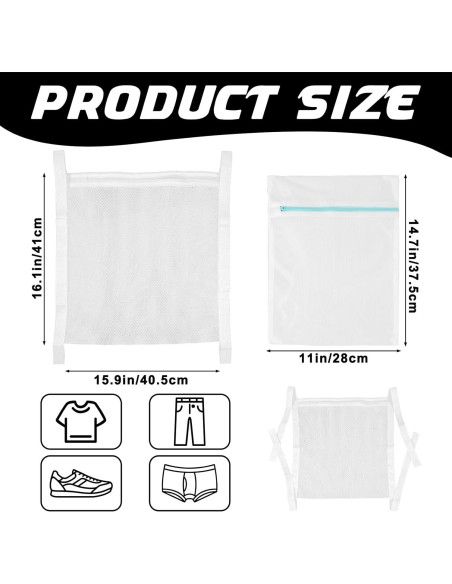 Bolsa de Lavado de Zapatos Gsbnjuy 2 Pcs Malla Reutilizable