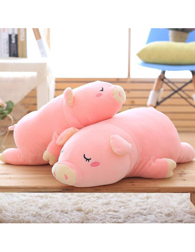 Almohada de Cerdo de Peluche Gianball 68 cm Suave y Lindo