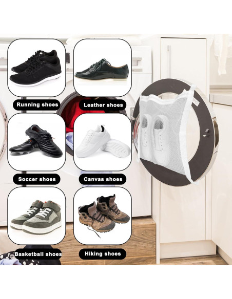 Bolsa de Lavado de Zapatos Gsbnjuy 2 Pcs Malla Reutilizable