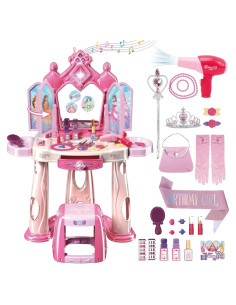 Juego de Vanity para Niñas deAO con Luces y Música 81 cm