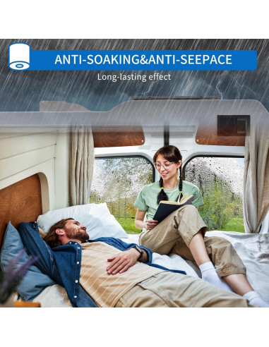 Cinta Selladora Butílica Impermeable Bebobly 15.24 m x 15.24 cm