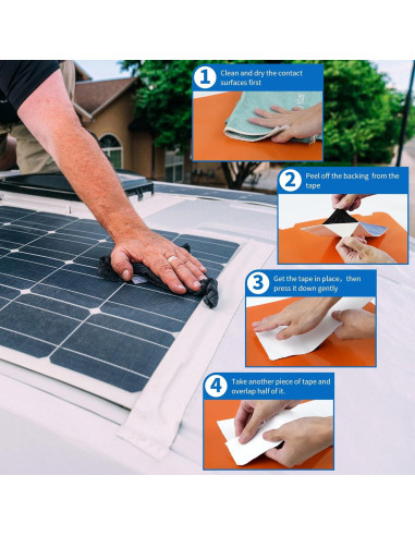 Cinta Selladora Butílica Impermeable Bebobly 15.24 m x 15.24 cm