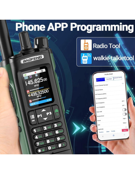 Walkie Talkies BAOFENG UV-32 10W con GPS y Carga USB-C