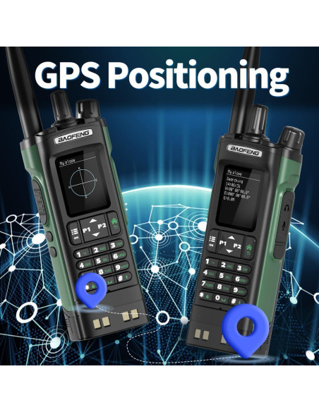 Walkie Talkies BAOFENG UV-32 10W con GPS y Carga USB-C