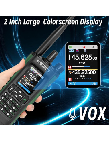 Walkie Talkies BAOFENG UV-32 10W con GPS y Carga USB-C