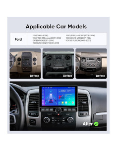 Estéreo de Coche AINAVITO para Ford F150 2004-2008, 10" QLED 2