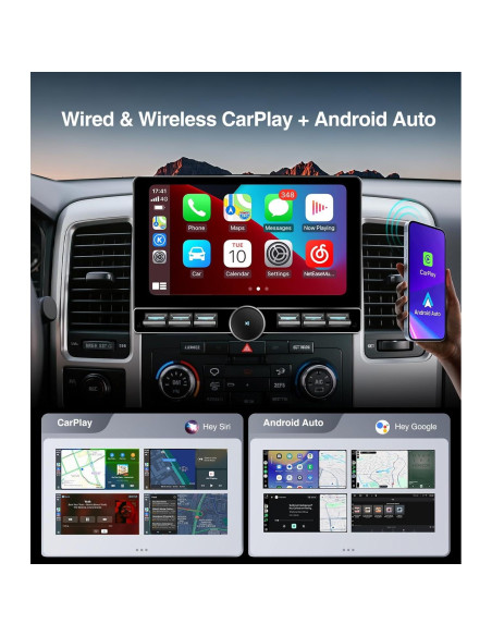 Estéreo de Coche AINAVITO para Ford F150 2004-2008, 10" QLED