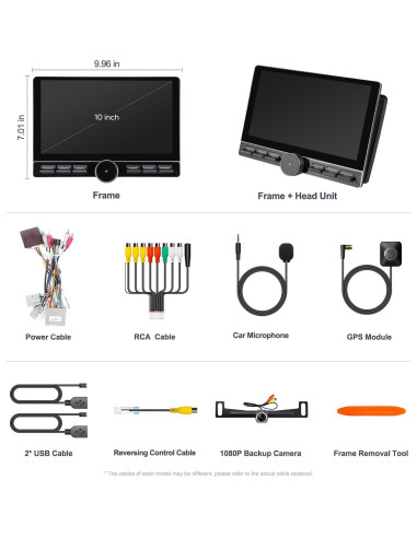 Estéreo de Coche AINAVITO para Ford F150 2004-2008, 10" QLED