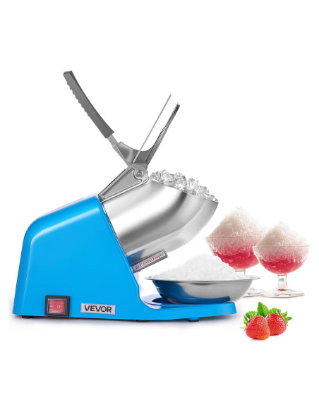 Máquina Trituradora de Hielo VEVOR 130kg/h 300W Azul