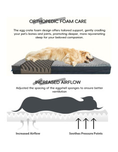 Cama para Perros Grande Sytopia 106.68x76.2cm Lavable Impermeable 2