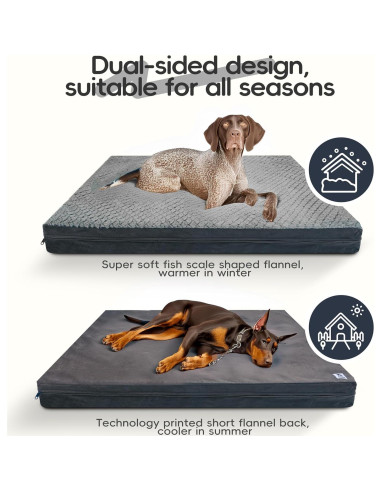 Cama para Perros Grande Sytopia 106.68x76.2cm Lavable Impermeable