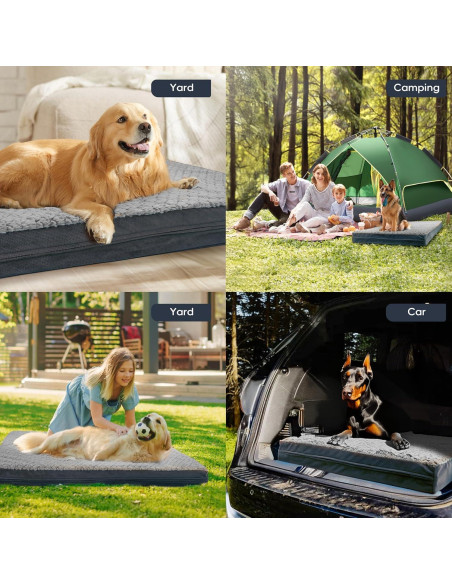 Cama para Perros Grande Sytopia 106.68x76.2cm Lavable Impermeable