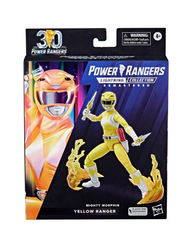 Figura de Acción Power Rangers Lightning Ranger Amarillo 15 cm