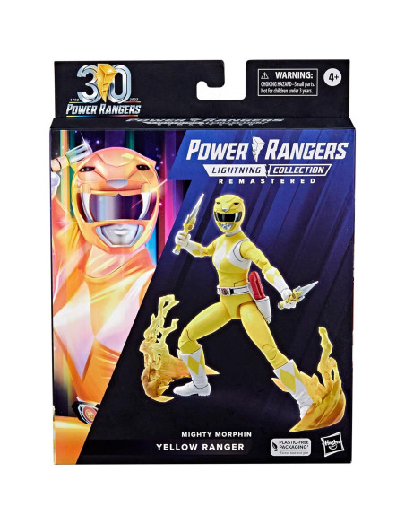 Figura de Acción Power Rangers Lightning Ranger Amarillo 15 cm