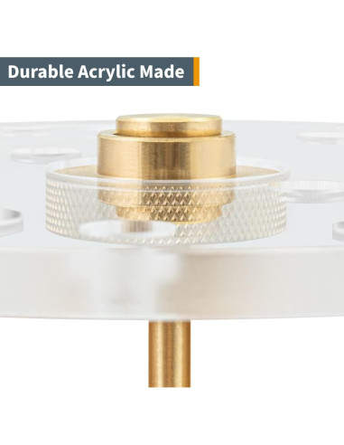 Placa Base Router POWERTEC 16.5 cm Acrílico Transparente con Pin