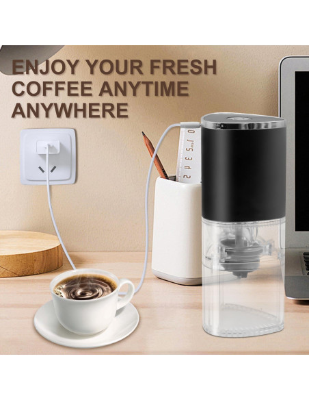 Molino de café eléctrico portátil FLECPSNRG recargable USB