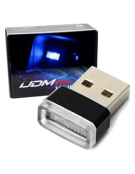 Kit de Iluminación LED Interior USB iJDMTOY Azul 2 LEDs