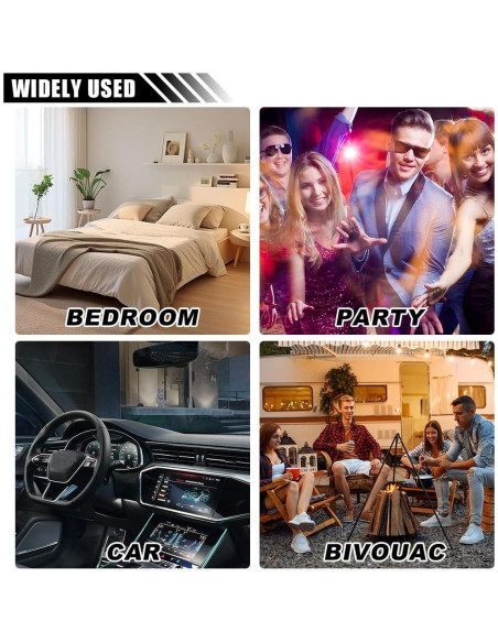 Luces de Techo Estrella USB JOYCOURT 20.34cm Rojo/Púrpura Azul