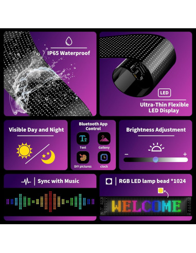 Luz Ojos del Diablo Otuoor LED 38.1x10.2cm Programable