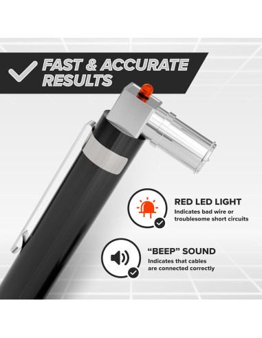 Probador de Continuidad Coaxial EL CIMPLE CO con Tono 12V