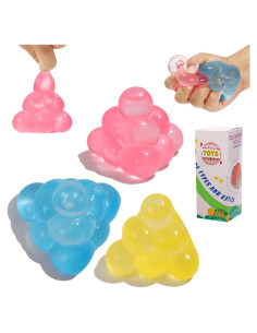 Juguetes Sensoriales Antiestrés ZR - 3 Pelotas para Niños y Adultos