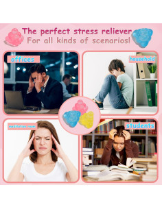 Juguetes Sensoriales Antiestrés ZR - 3 Pelotas para Niños y Adultos 2