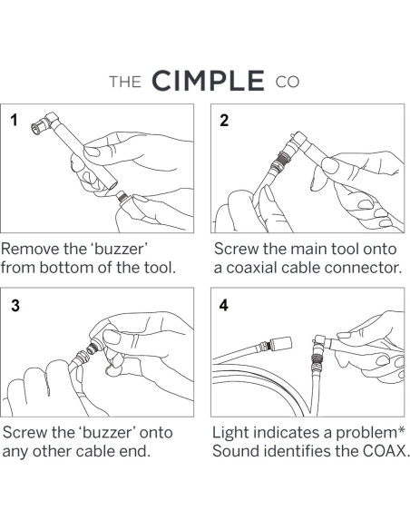 Probador de Continuidad Coaxial EL CIMPLE CO con Tono 12V