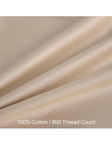 Funda de Almohada Corporal Oubonun 800 Hilos 53x137 cm Beige