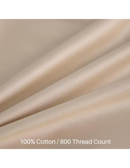 Funda de Almohada Corporal Oubonun 800 Hilos 53x137 cm Beige