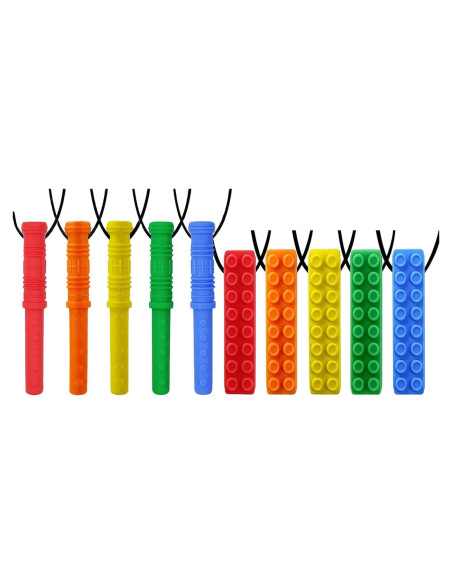 Collar Masticable Sensorial GNAWRISHING 10 Piezas Silicona