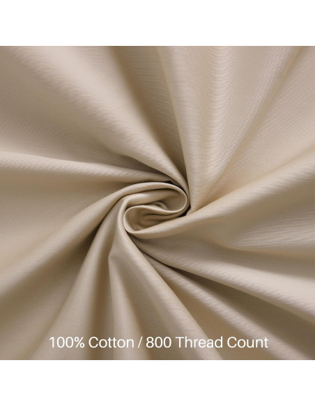 Funda de Almohada Corporal Oubonun 800 Hilos 53x137 cm Beige