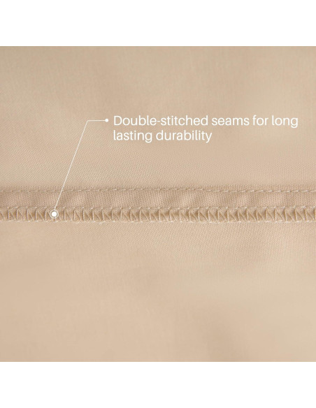 Funda de Almohada Corporal Oubonun 800 Hilos 53x137 cm Beige