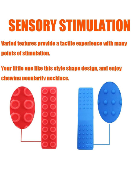 Collar Masticable Sensorial GNAWRISHING 10 Piezas Silicona