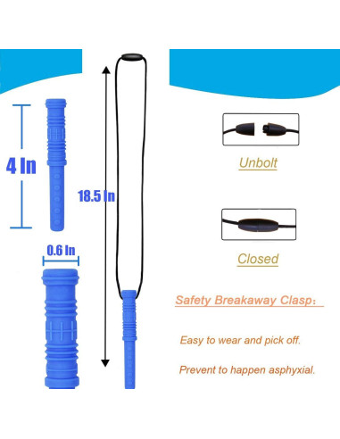 Collar Masticable Sensorial GNAWRISHING 10 Piezas Silicona