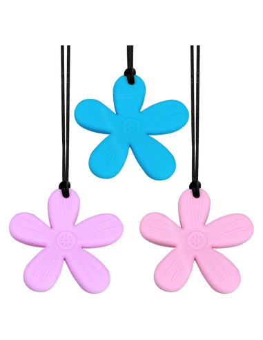 Collares de Dentición de Silicona 3 Piezas para Autismo
