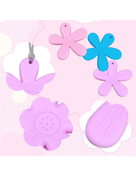 Collares de Dentición de Silicona 3 Piezas para Autismo